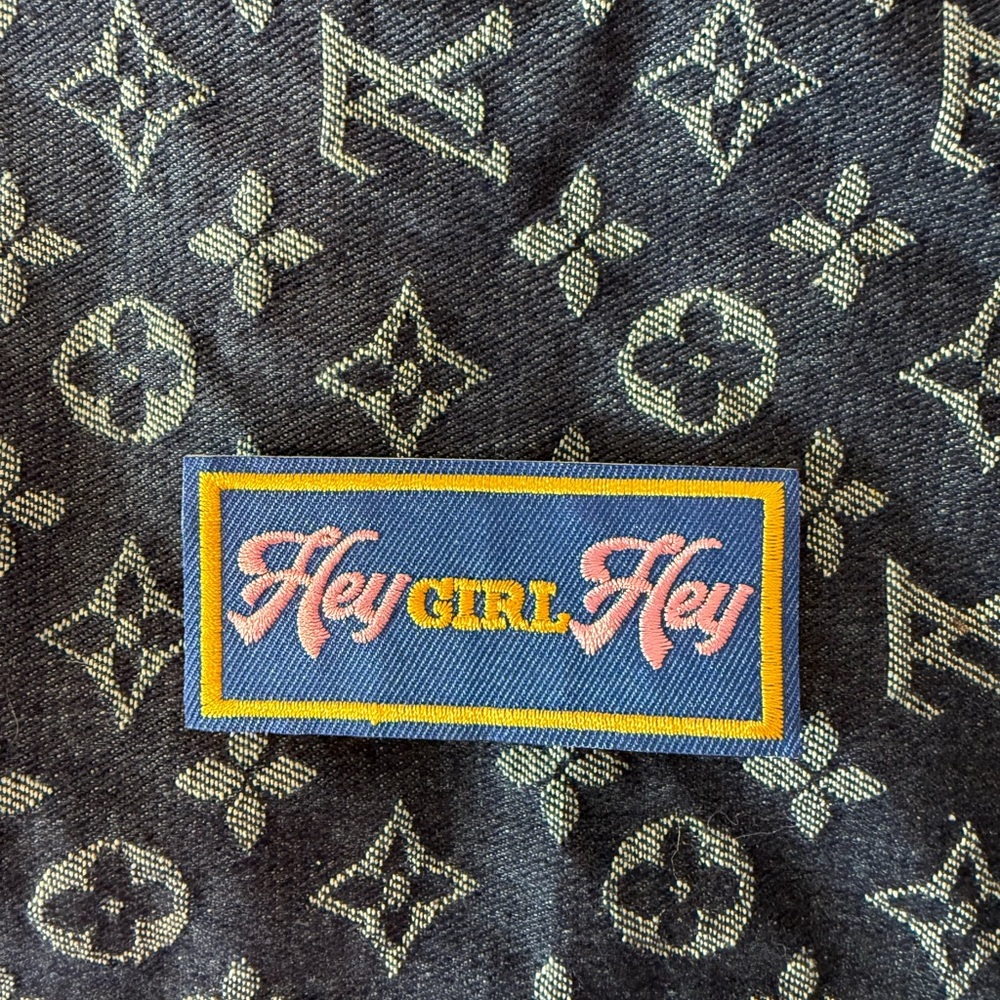 Hey girl hey iron on patch